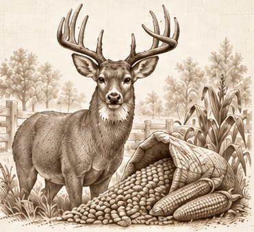 Deer Corn illustration